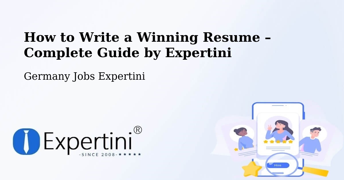 Resume Writing Guide for Job Seekers – Siegen - Siegen, Germany Jobs Expertini